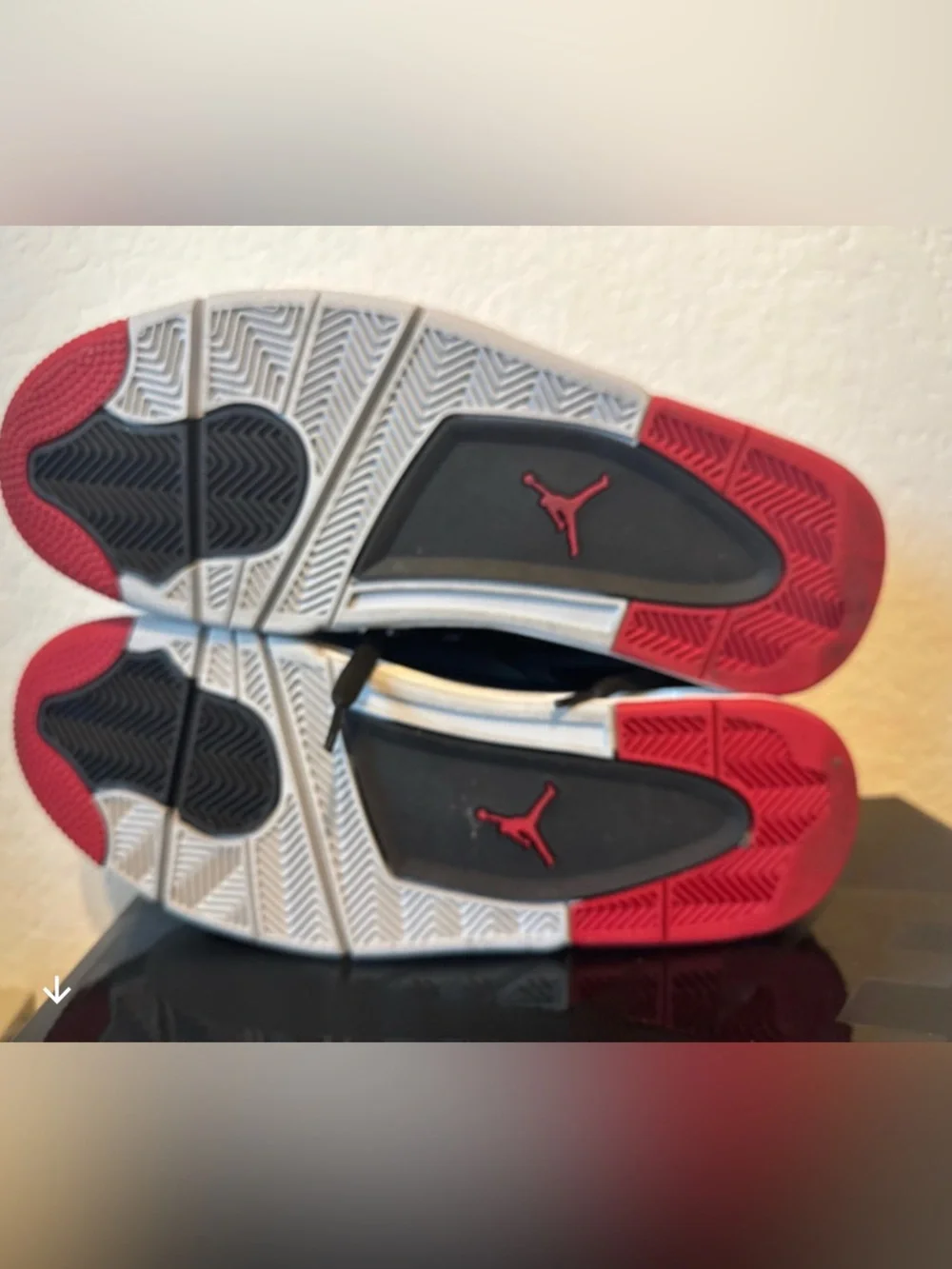Jordan 4 RM bred color Men's Black and Red Low-Top Sneakers
